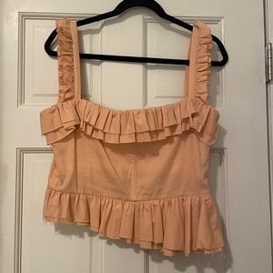 Brock Collection ruffle peplum corset top